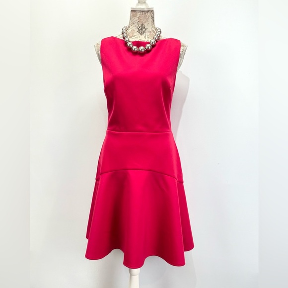 ALEXIA ADMOR Hot pink sleeveless fit and flare mini dress size M - Picture 8 of 14